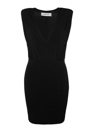 Ivyrevel Sharp Shoulder Mini Dress Black - Mojo Independent Store