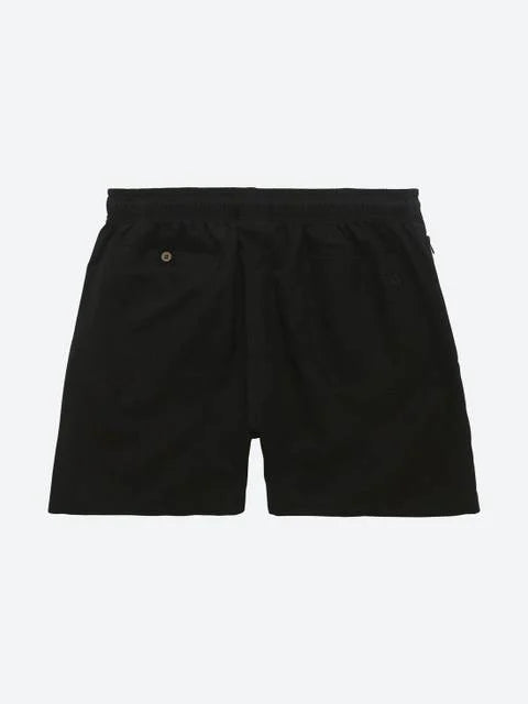 Oas Vacation Shorts Black Linen