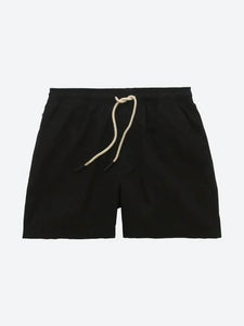 Oas Vacation Shorts Black Linen