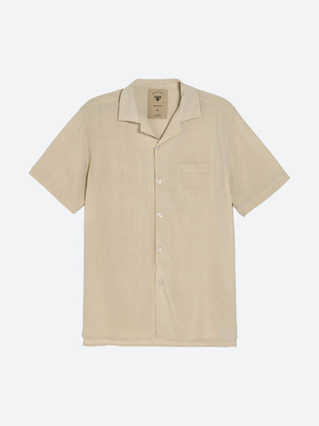 Oas Sand Plain Viscose Shirt