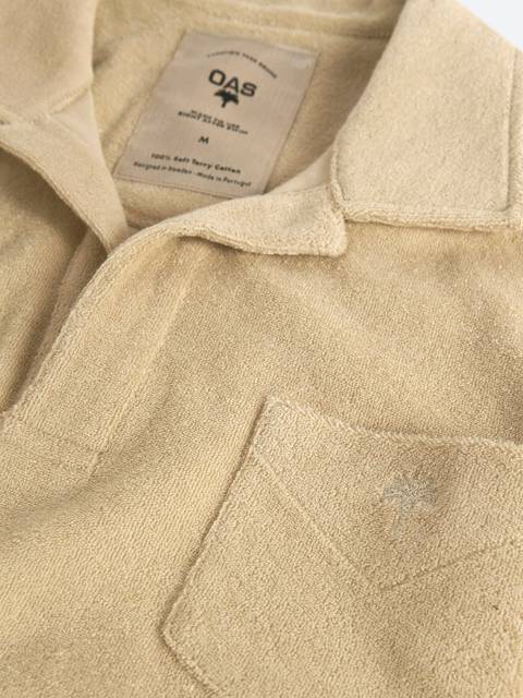 Oas Beige Polo Terry Shirt