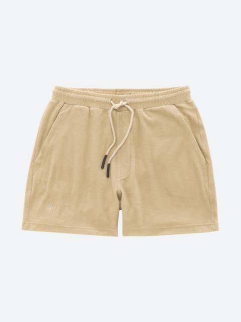 Oas Beige Terry Shorts - Mojo Independent Store