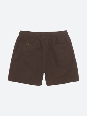 Oas Vacation Shorts Brown Linen