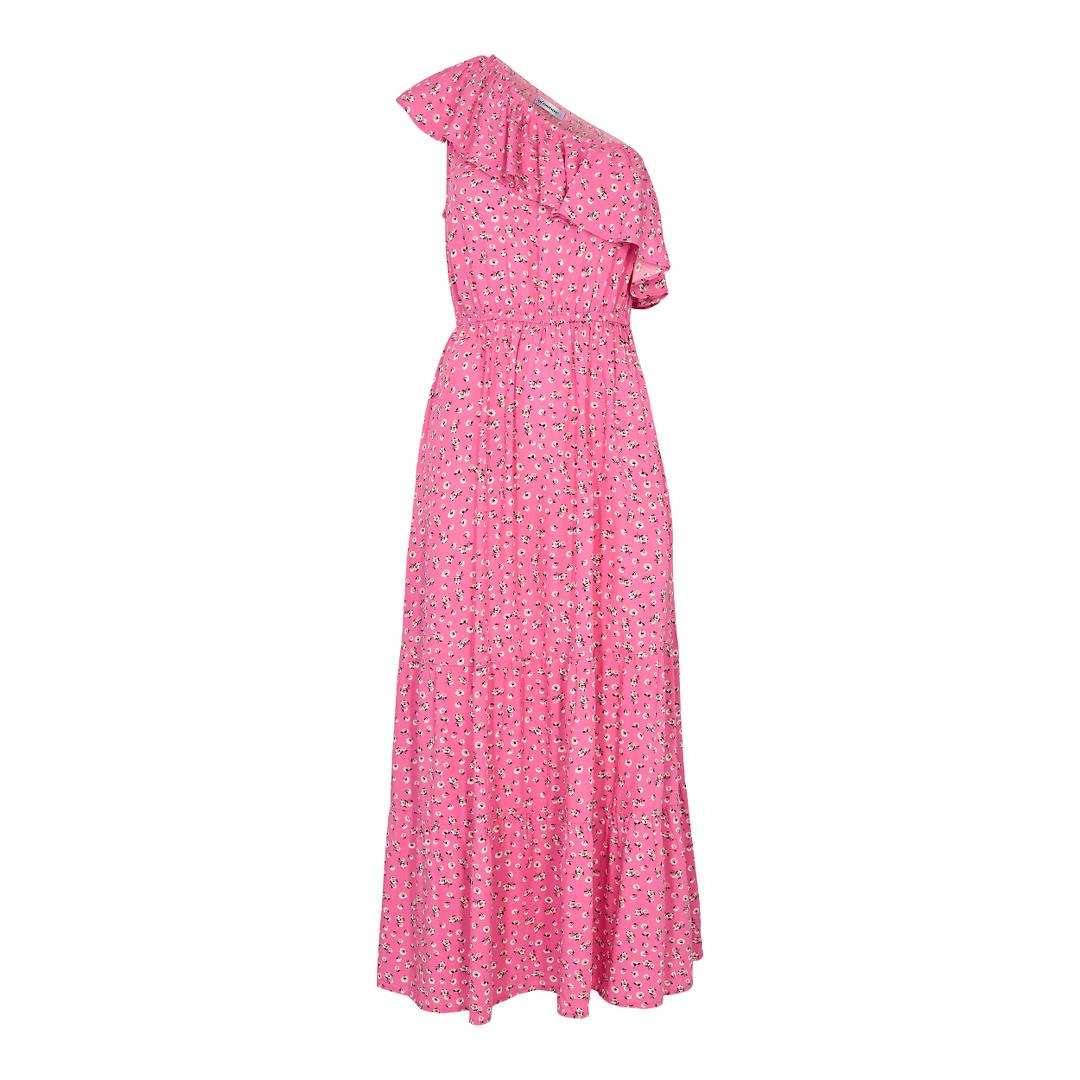 Co'Couture Crush Flower Asym Dress Pink