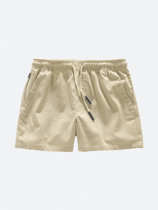 Oas Vacation Shorts Beige Linne - Mojo Independent Store