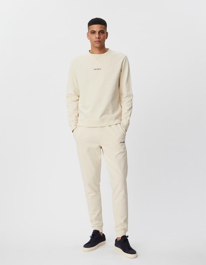 Les Deux Lens Sweatpants Ivory/Black