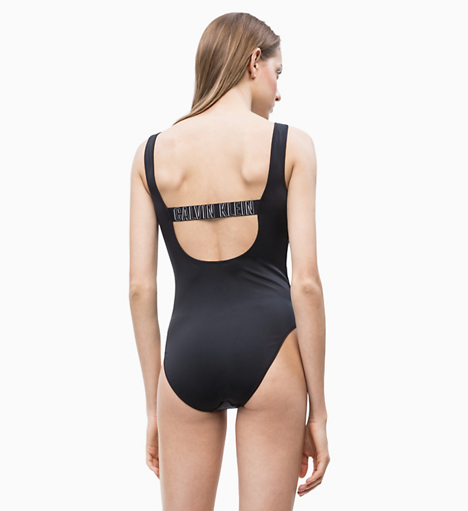 Calvin Klein Swimsuit Square Scoop One Piece Pvh Black - Mojo Independent Store