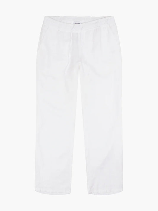 Woodbird Eik Linen Pant Off White