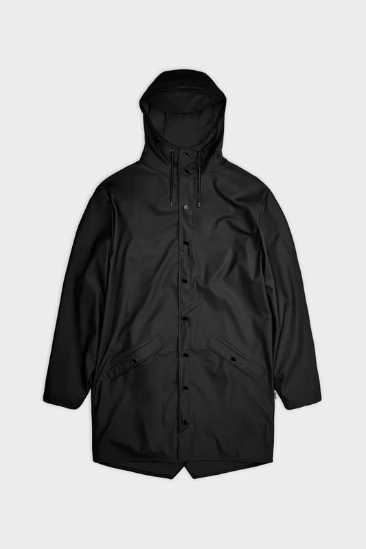 Rains Long Jacket Black