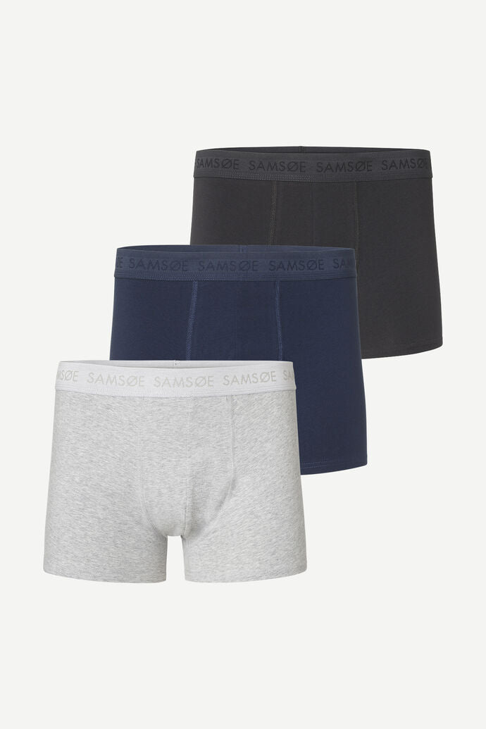 Samsøe Samsøe 3-pack Trunk Black/Blue/Grey