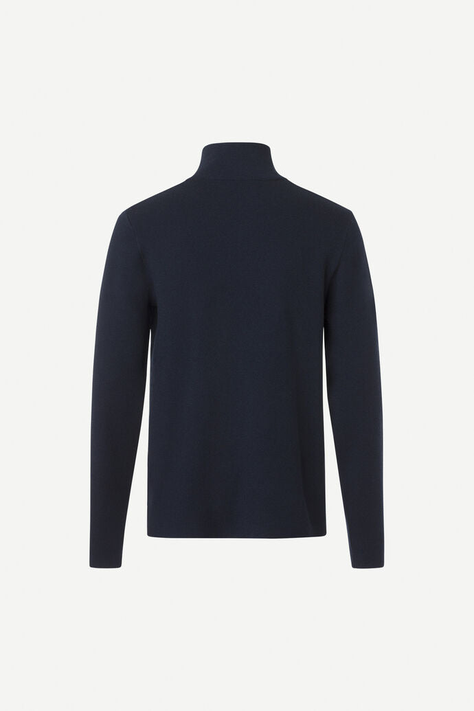 Samsøe Samsøe Gunan Turtle Neck Zip Sky Captain