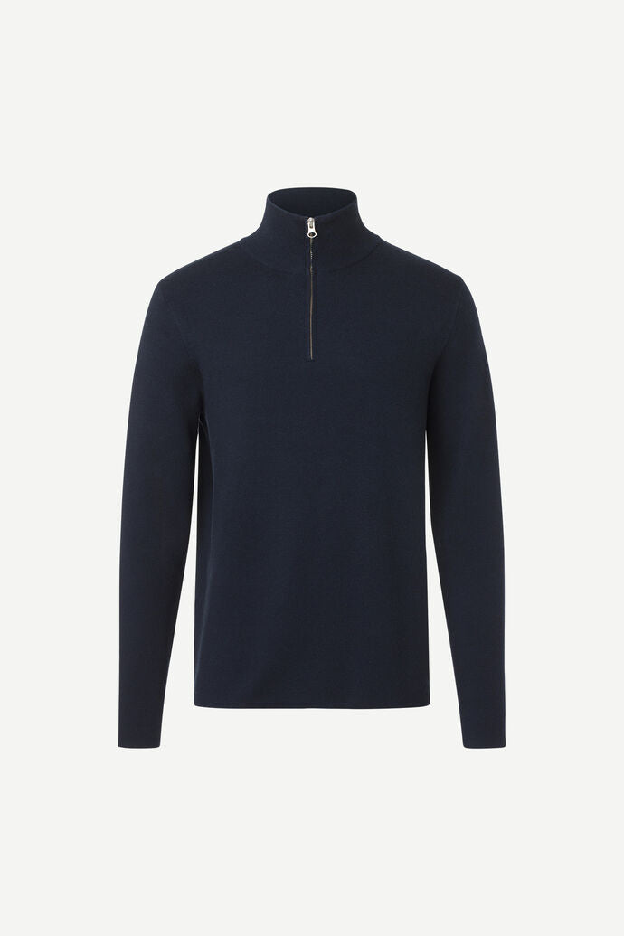 Samsøe Samsøe Gunan Turtle Neck Zip Sky Captain