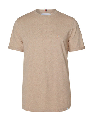 Les Deux Norregaard T-shirt Ivory Melange/Orange