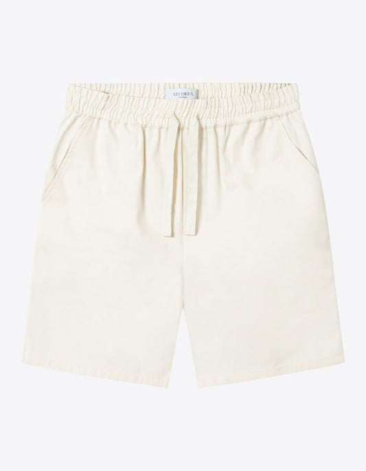 Les Deux Otto Twill Shorts Ivory - Mojo Independent Store