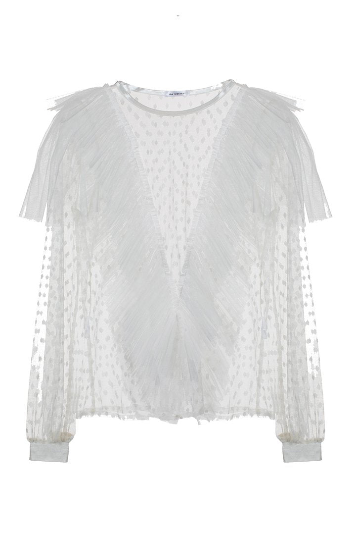 Ida Sjöstedt Maximas Top Dot Tulle Ivory - Mojo Independent Store