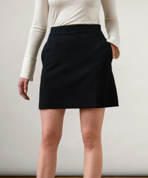 Residus Elise Ecovero Skirt Black