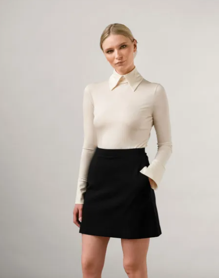 Residus Elise Ecovero Skirt Black