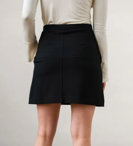 Residus Elise Ecovero Skirt Black