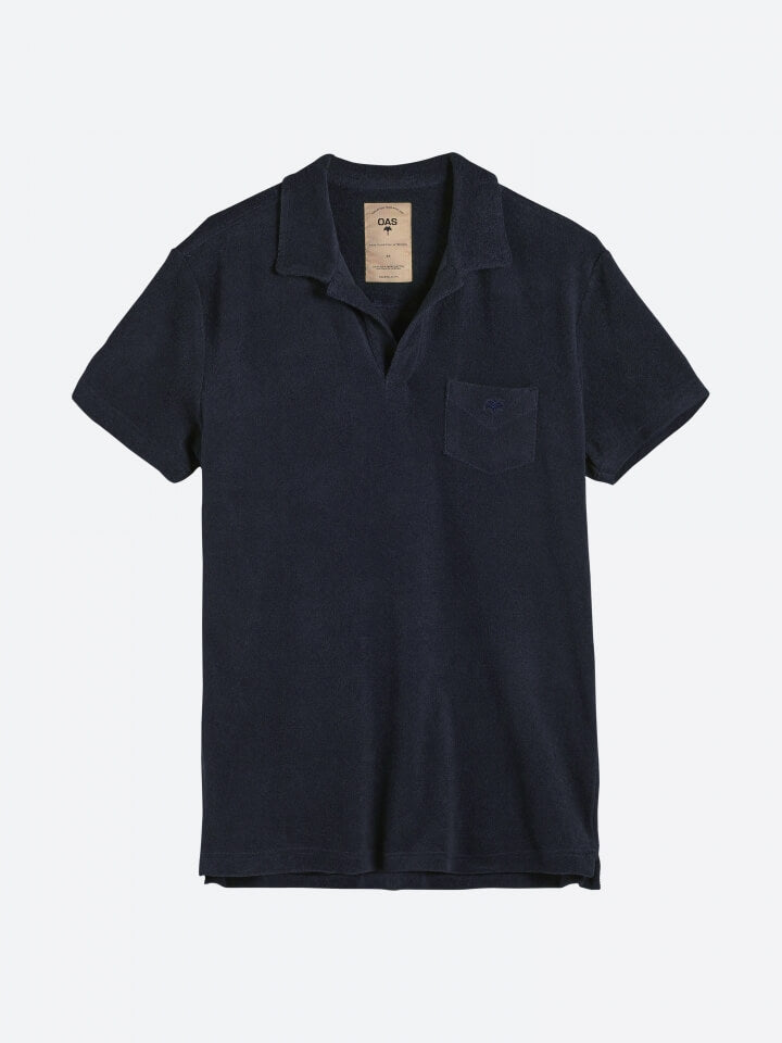 Oas Solid Navy Terry Shirt - Mojo Independent Store