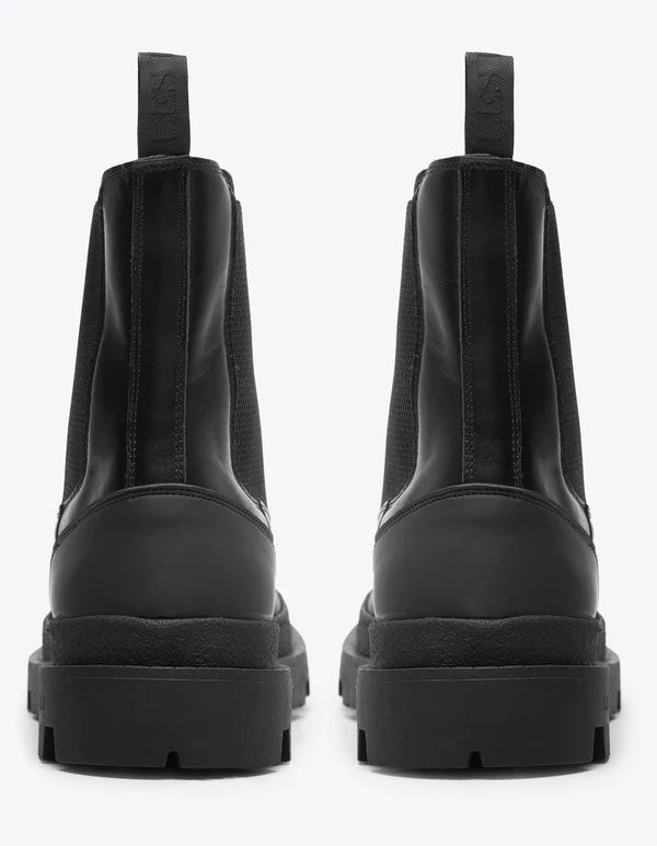 Les Deux Tanner Leather Chealsea Boot Black