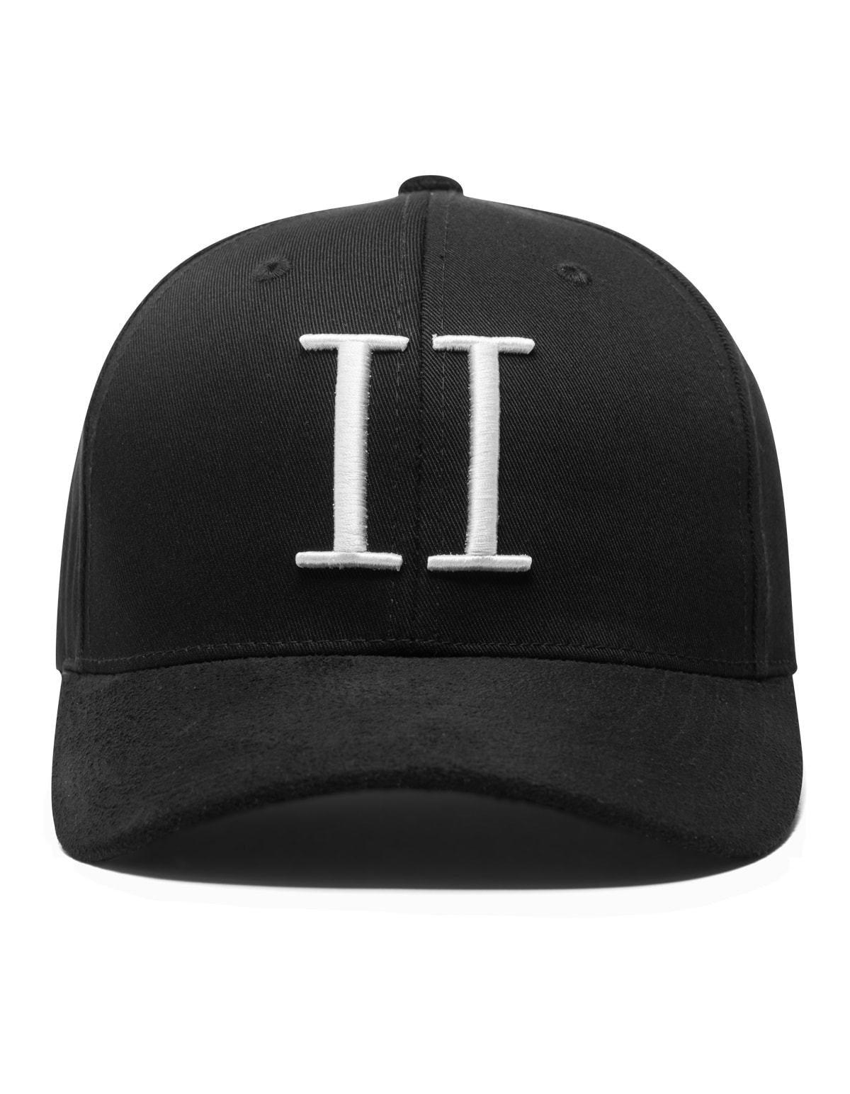 Les Deux Baseball Cap Suede II Black/White