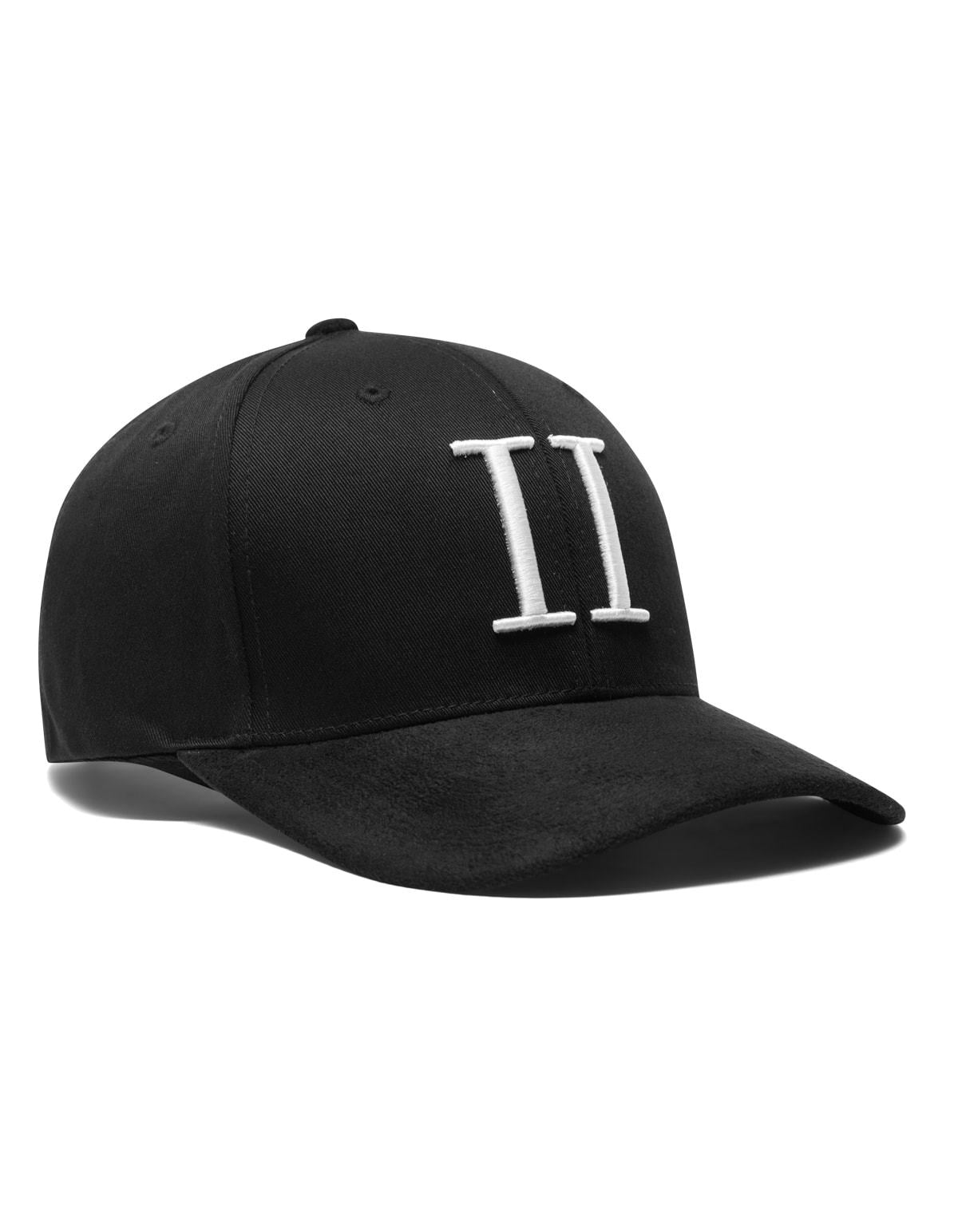 Les Deux Baseball Cap Suede II Black/White