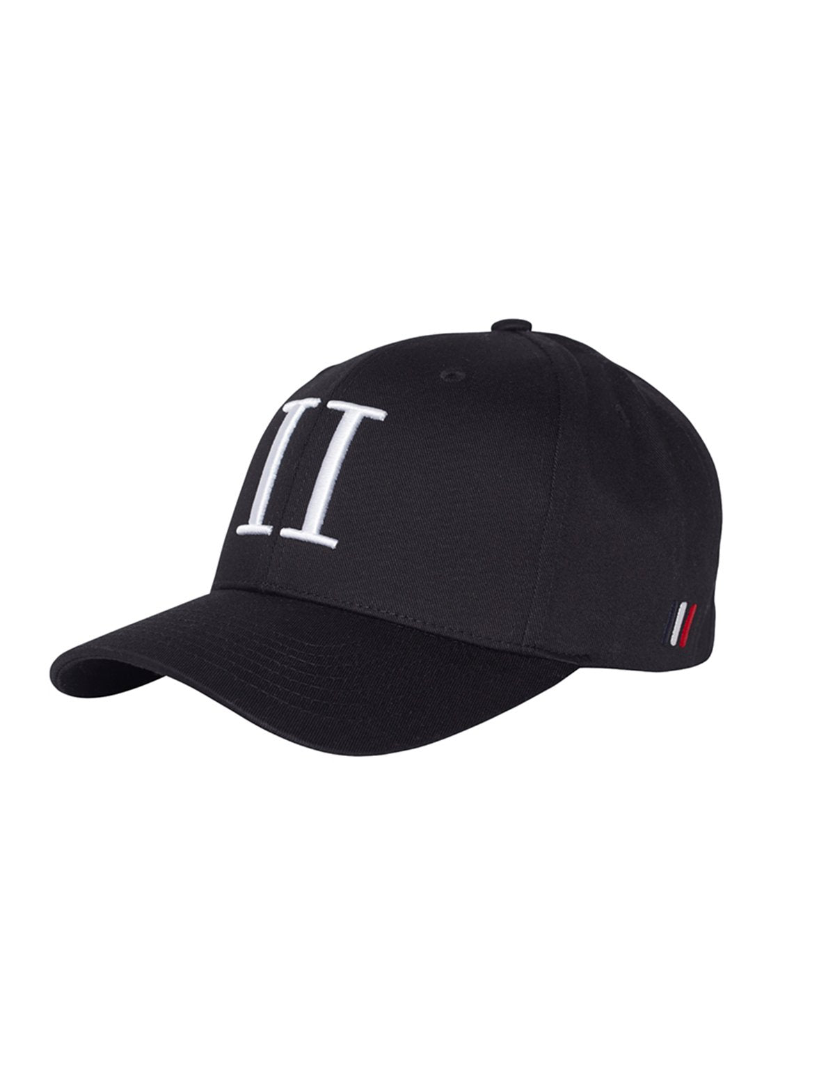 Les Deux Baseball Cap Suede II Black/White