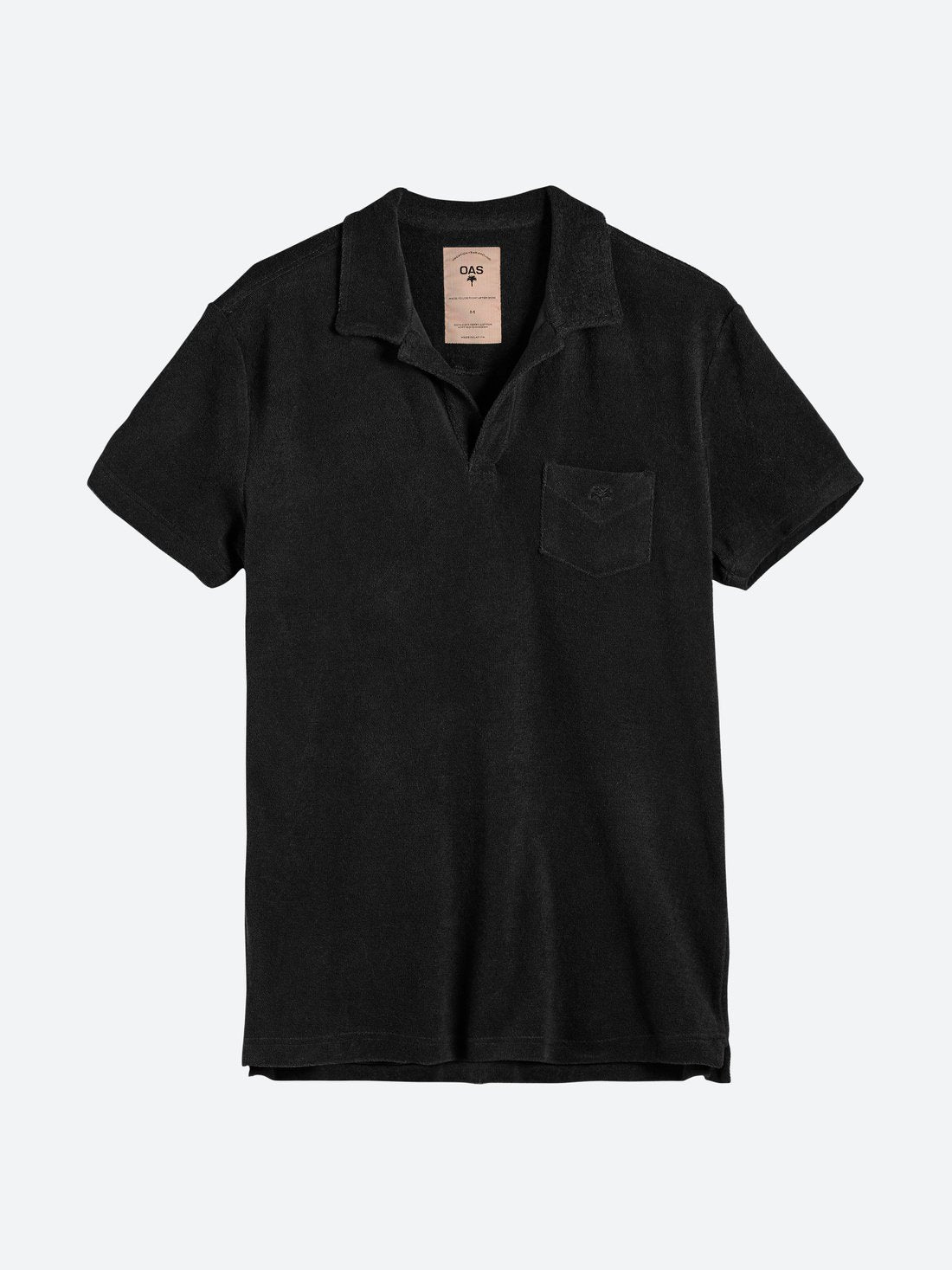 Oas Solid Black Terry Shirt - Mojo Independent Store