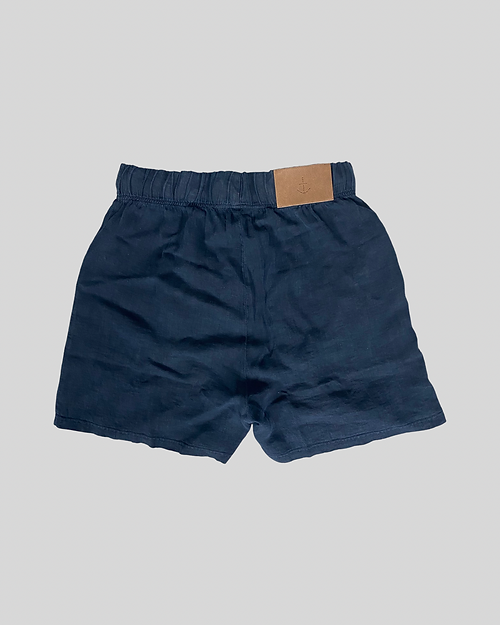 The Blue Uniform Danne Linen Short Pant Navy