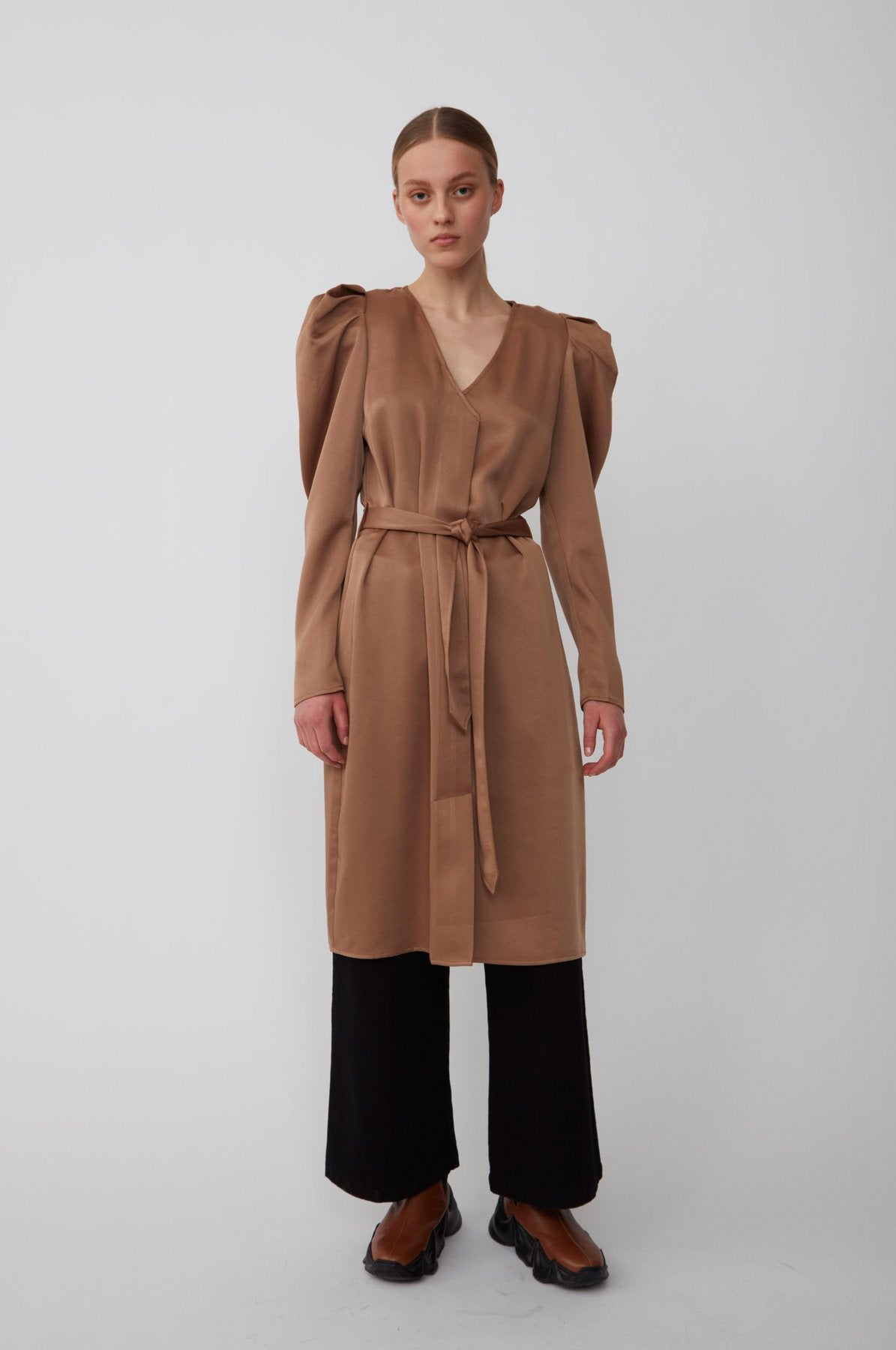 Just Female Cady Dress Walnut