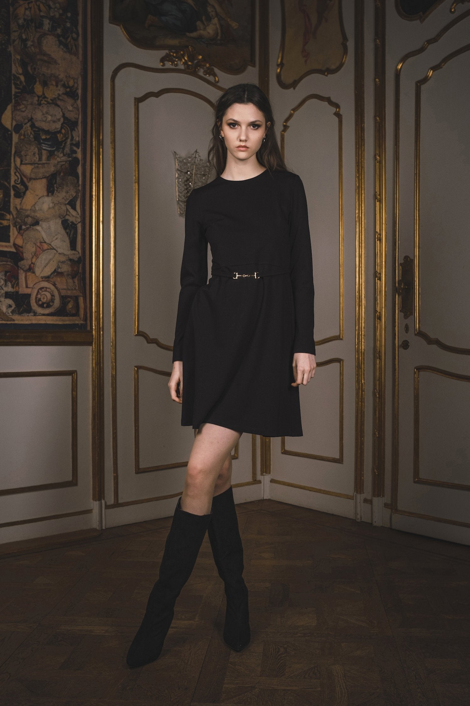 Ida Sjöstedt Cathy Dress Heavy Jersey Black