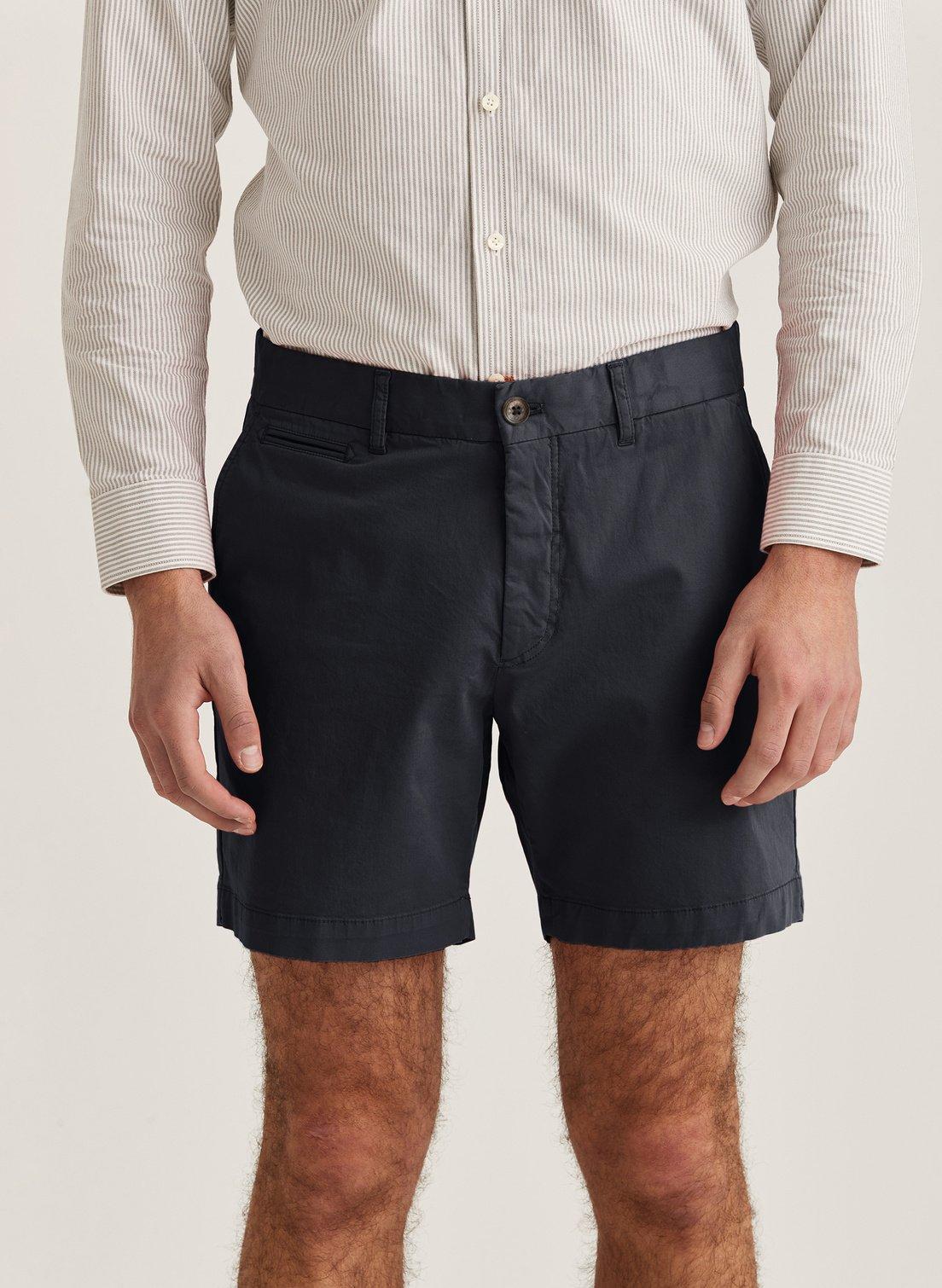 Morris Lt Twill Chino Shorts Blue