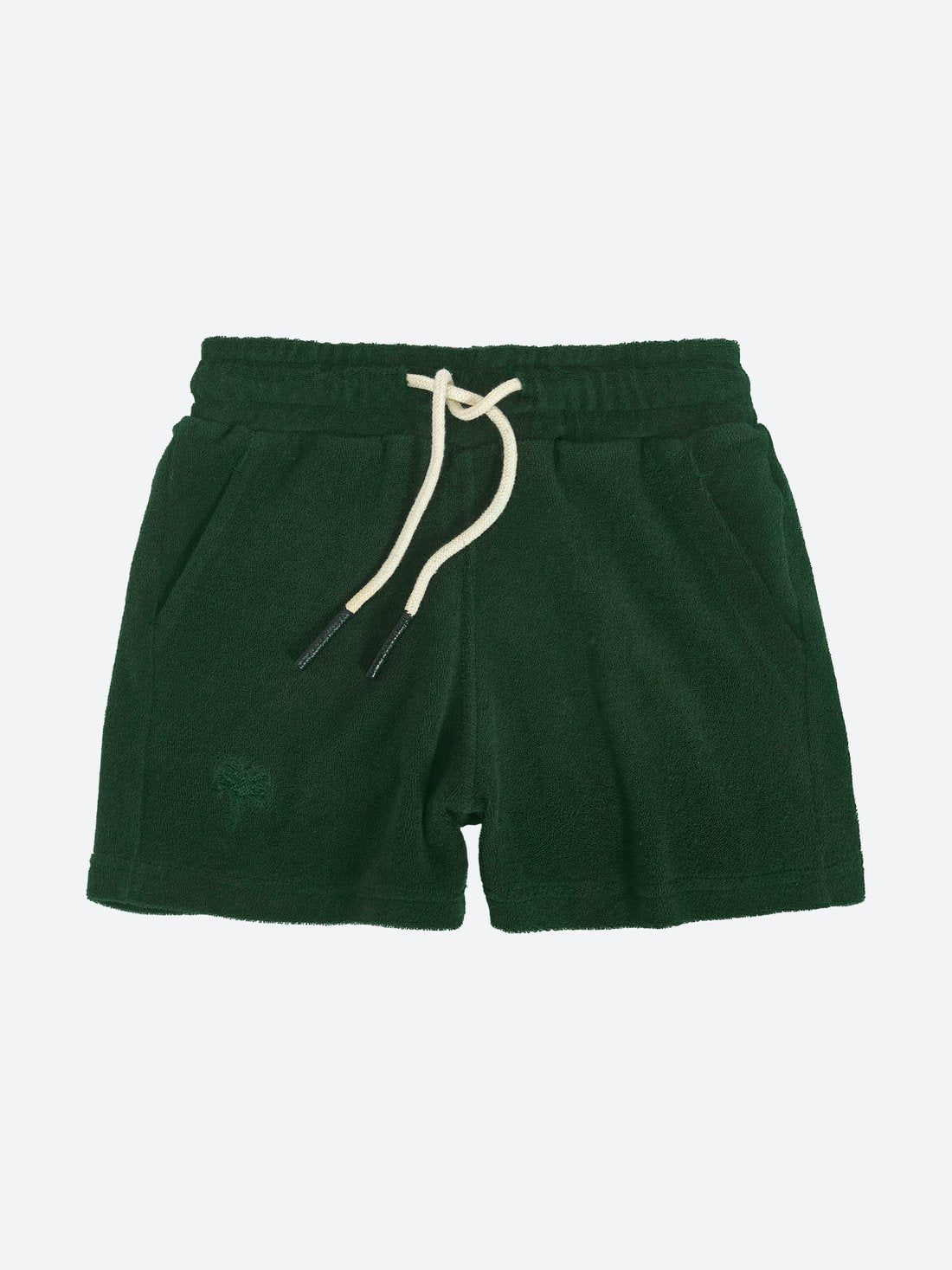 Oas Kids Green Terry Shorts