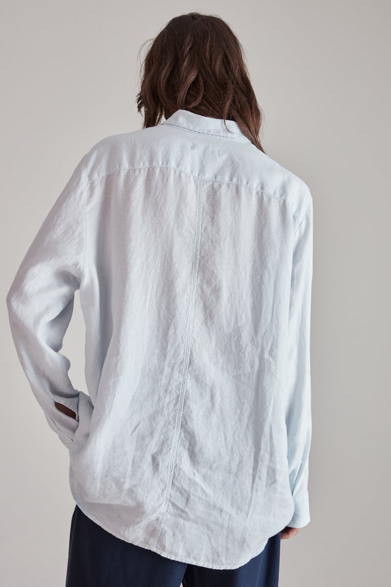 Hope Elma Edit Linen Shirt Geyser Grey Linen