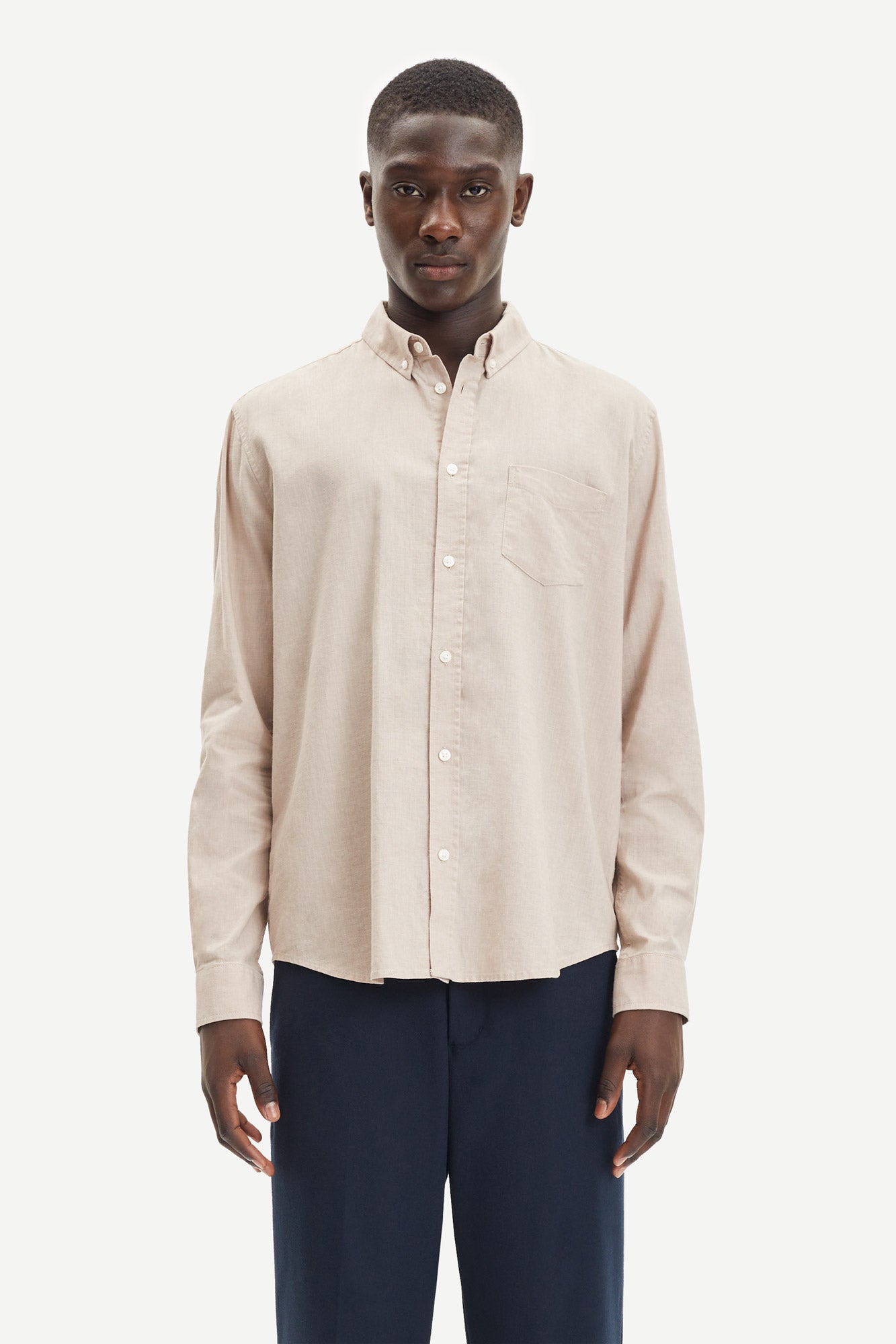 Samsøe Samsøe Liam BA Shirt Linen Pure Cashmere